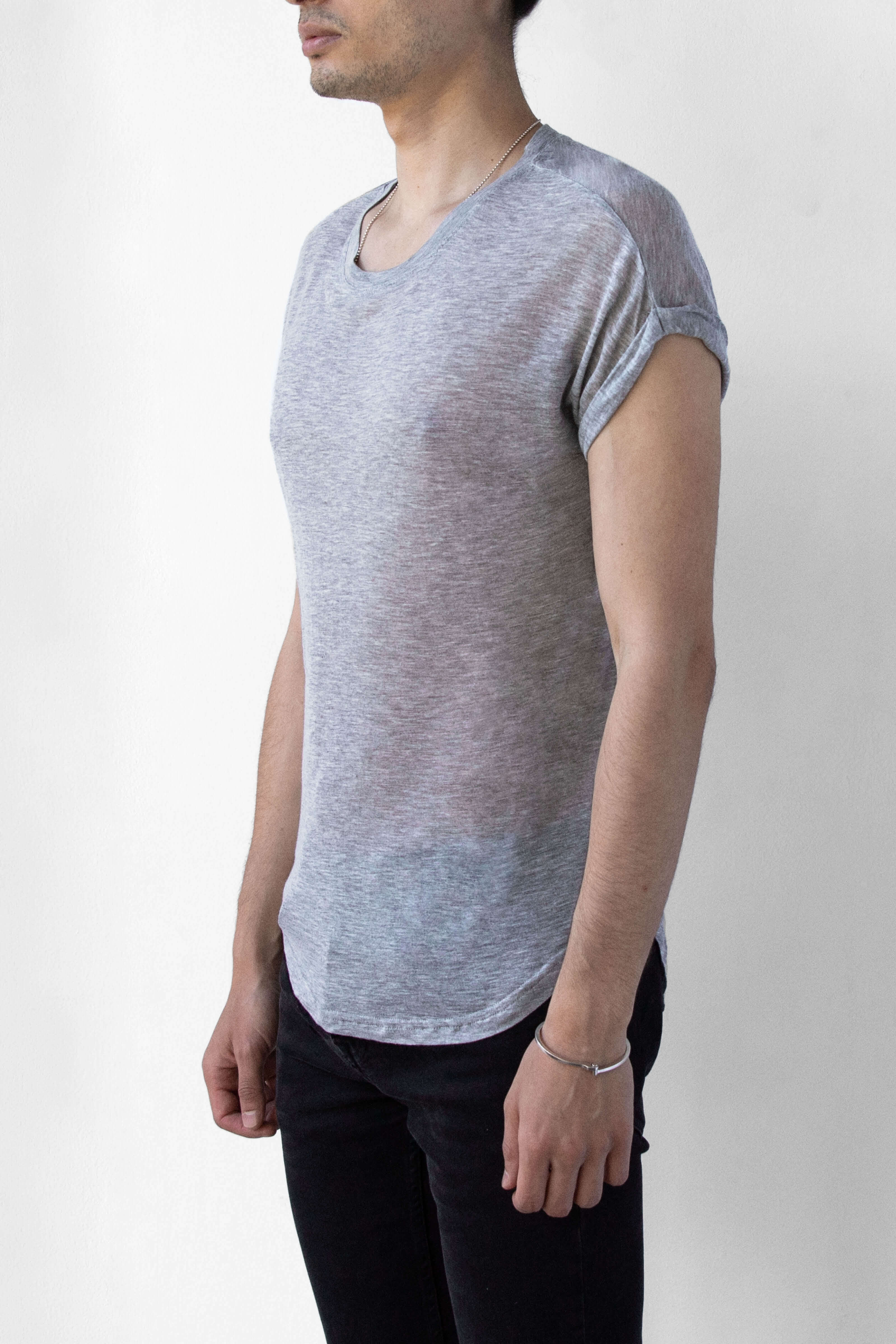 BEAU AIR T-SHIRT- SMOKE