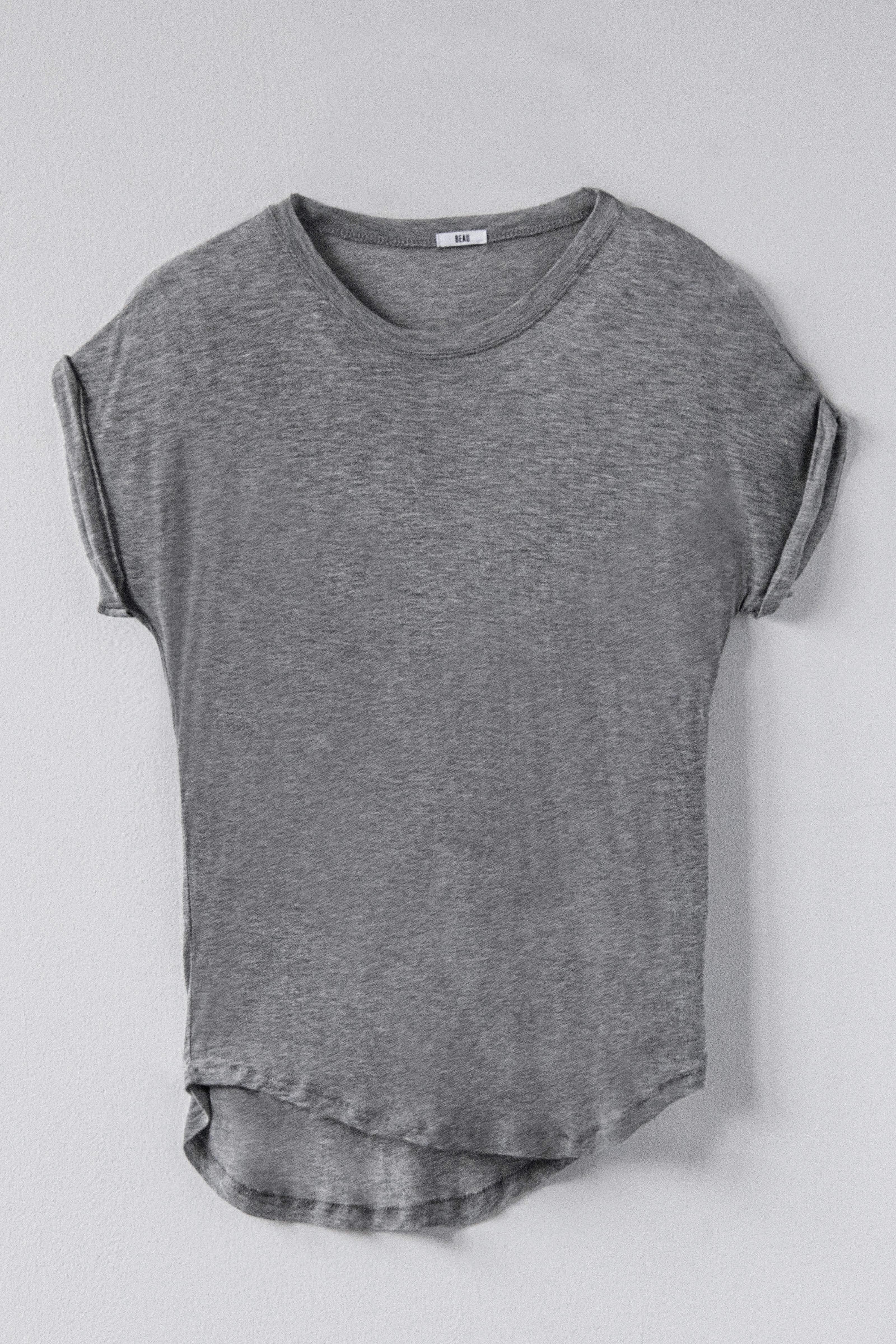 BEAU AIR T-SHIRT- SMOKE